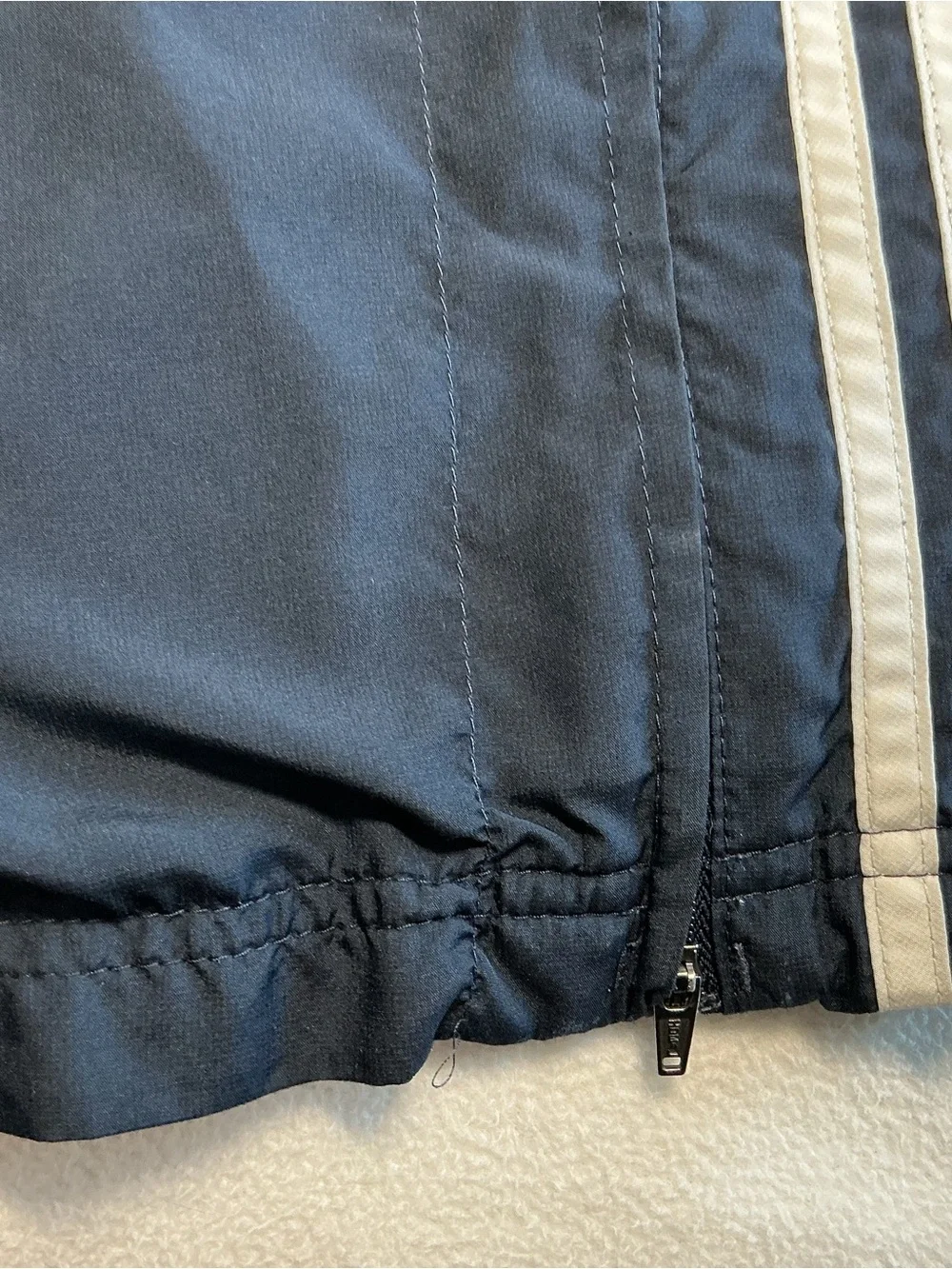 adidas Men's Clima365 Track Pants Navy Blue 3-Stripe Mesh Lined large